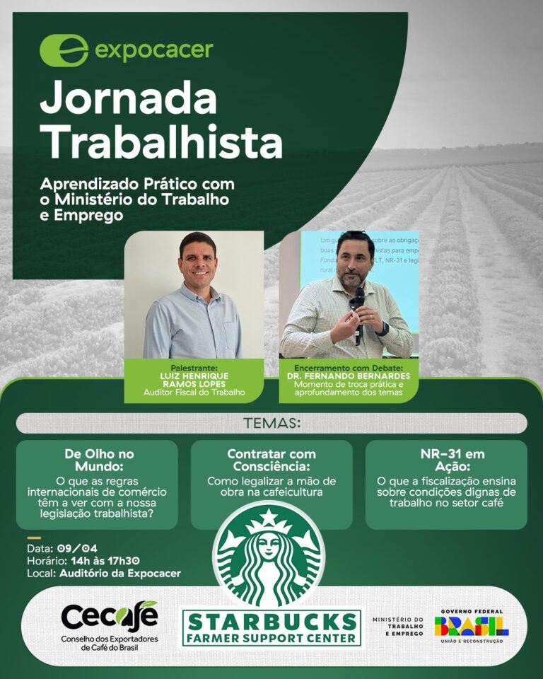 Expocacer promove Jornada Trabalhista sobre legislação para contratação na colheita